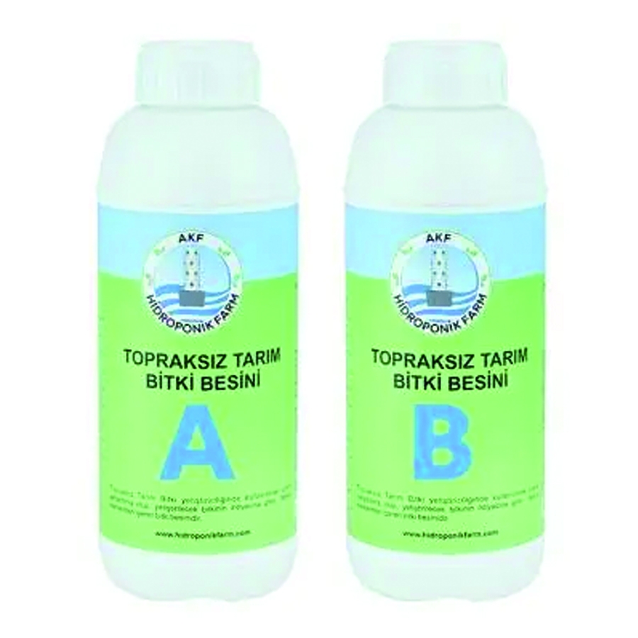 Topraksız Tarım Bitki Besini 1 lt A - 1 lt B